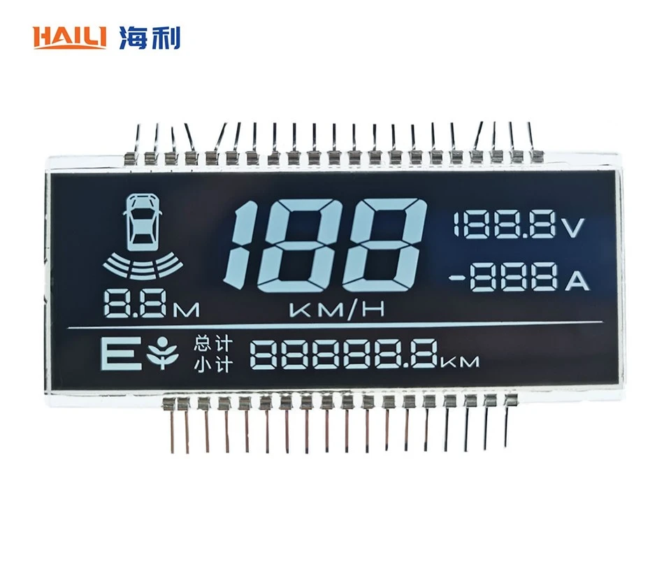 Custom Car-mounted display VA segment lcd screen Negative Transmmisive Lcd panel in China Display manufactory